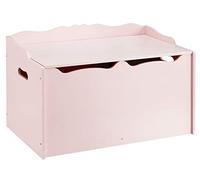 Amazon Basics Boîte à jouets en bois, rose, 76.2 x 40.64 x 46.99 cm