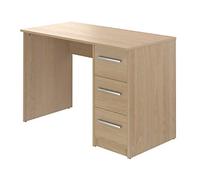 Amazon Basics Bureau d'ordinateur moderne avec 3 tiroirs, montage facile, 56 x 110 x 73,5 cm, hêtre