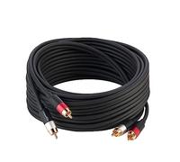Amazon Basics Câble audio RCA 2 prises 2 mâles, 7.5 m, Noir