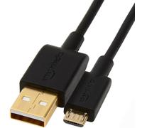Amazon Basics Câble de USB-A vers Micro USB 2.0, Vitesse de Transfert de 480 Mbps, avec Prises plaquées Or, 1.83 m, Noir