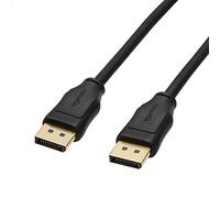 Amazon Basics Câble DisplayPort vers DisplayPort, pour Ordinateur, 1.8 m, Noir