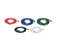 Amazon Basics Câble Ethernet Cat 6, Protégé Contre les Plis, RJ45, 3 m, lot de 5, Noir/rouge/bleu/blanc/vert