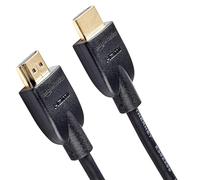 Amazon Basics Câble HDMI 4K de 3 m - Haute performance 18 Gbps avec Ethernet, 4K@60Hz, 2160p, Noir