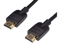 Amazon Basics Câble HDMI souple pour Télévision, 0.3 m, Noir