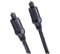 Amazon Basics Câble Optique Audio numérique TOSLINK, 1.83 m, Noir
