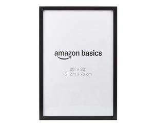 Amazon Basics Cadre Photo/Poster Rectangulaire en Bois, 51cm x 76cm, Noir