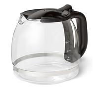 Amazon Basics Carafe en Verre de Rechange avec Couvercle pour Cafetières, Capacité de 1,25L/10 Tasses