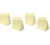 Amazon Basics Carrée notes adhésifs, Lot de 36, 7.6 x 7.6 cm, Jaune