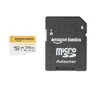 Amazon Basics Carte Mémoire microSD Express de 256 Go, Jusqu’à 880 Mo/s en Lecture, Jusqu’à 650 Mo/s en Écriture, Fonctionne avec la Nintendo Switch 2