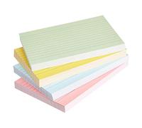 Amazon Basics Cartes d’index lignées A6, Couleurs fluo assorties, Lot de 200