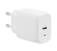 Amazon Basics Chargeur Mural à 1 Port USB-C 30W,GaN,pour tablettes et téléphones Portables avec Alimentation Secteur(sans sulfure de polyphénylène,PPS) pour Apple iPhone 11,Blanc, 4.6 x 2.77 x 4.4 cm