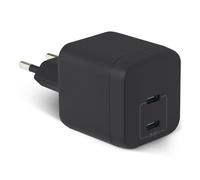 Amazon Basics Chargeur Mural USB C Nano GaN à Chargement Rapide, 35W, 2 Ports Pour Tablettes et Téléphones, Noir