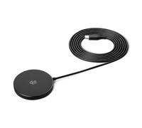 Amazon Basics Chargeur Sans Fil 25W Certifié Qi2.2, Compatible MagSafe Pour iPhone 17/16/15/14/13/12, Compatible Magnétique pour Smartphones Android et Google, Noir (Adaptateur Non Inclus)