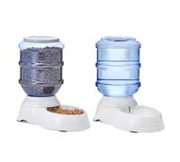 Amazon Basics Chien Distributeur d’eau et de nourriture pour animaux, 2.5 gallons (9.46 l), Grande taille, Blanc