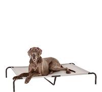 Amazon Basics Chien Lit surélevé et rafraîchissant pour animaux de compagnie, Fer, XL taille, Gris, L 153 x l 94 x H 23 cm