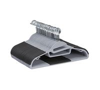 Amazon Basics Cintres en plastique enduit de caoutchouc, 50 pièces, gris