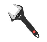 Amazon Basics Clé à mâchoire large réglable pour plomberie avec poignée souple, 16,1 cm de long x 7,2 cm de large x 1,5 cm de haut