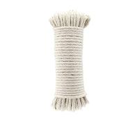 Amazon Basics Corde tressée en coton naturel, multi-usages, corde à linge (4,5 mm x 15 m, blanc cassé)