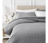 Amazon Basics Couvre-lit gaufré, 170 x 210 cm, gris foncé