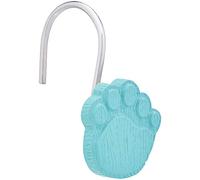 Amazon Basics Crochets pour rideau de douche pour enfant, Empreintes de patte