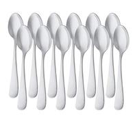 Amazon Basics Cuillères à Café en Acier Inoxydable avec Bord Rond, 13,3 cm, Lot de 12