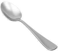 Amazon Basics Cuillères à Soupe en Acier Inoxydable,Lavables au Lave-Vaisselle, Bord Rond, Grandes Cuillères à Soupe, 20 cm, Lot de 12, Argent