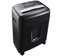 Amazon Basics Destructeur de Documents à Micro-Particules, 8 feuilles, avec fenêtre transparente, pour documents, CD et cartes bancaires, corbeille de 15L, Noir