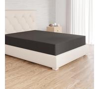 Amazon Basics Drap Housse, 140 x 200 x 30 cm, en Polyester Microfibre pour Matelas Épais jusqu'à 30 cm, Noir