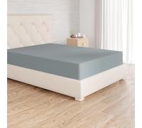 Amazon Basics Drap Housse, 160 x 200 x 30 cm, en Polyester Microfibre pour Matelas Épais jusqu'à 30 cm, Bleu Spa