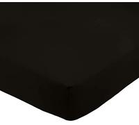 Amazon Basics Drap Housse, 180 x 200 x 30 cm, en Polyester Microfibre pour Matelas Épais jusqu'à 30 cm, Noir