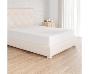 Amazon Basics Drap Housse, 90 x 200 cm, 100% Coton Jersey pour Matelas Épais jusqu'à 30 cm, Blanc