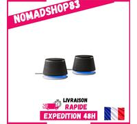 Amazon Basics Enceintes PC Stéréo 2.0 USB Jack 3,5 mm Noir (Paire)