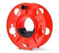 Amazon Basics Enrouleur de Câble Robuste, Pour Rallonges, Guirlandes Lumineuses, Tuyaux et Cordes, Jusqu'à 45m de Longueur, Orange