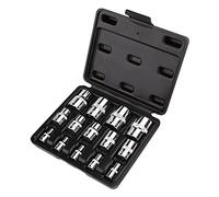 Amazon Basics ensemble de 14 douilles Torx externes, E4 à E24, lecteur de 1/4 po, 3/8 po, 1/2 po, avec étui de rangement