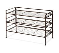 Amazon Basics Étagère à chaussures, Capacité 9 paires, 3 étagères, Brun, 68 D x 32 W x 47.5 H cm