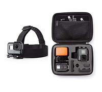 Amazon Basics Étui de Transport Petit pour GoPro + Fixation Bandeau