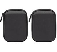 Amazon Basics Étui pour Disque Dur Externe, 15.1 x 10.8 x 4.2 cm, Noir (Lot de 2)