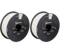 Amazon Basics Filament PLA pour imprimante 3D, 1.75 mm, Blanc, Bobine, 1 kg (Lot de 2)