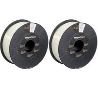 Amazon Basics Filament PLA pour imprimante 3D, 1.75 mm, Translucide, Bobine, 1 kg (Lot de 2)