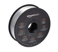 Amazon Basics Filament PLA pour imprimante 3D, diamètre 1.75 mm, argenté soyeux, bobine de 1 kg