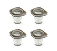 Amazon Basics Filtres de Rechange pour Aspirateur-Balai Filaire 2-en-1 (Modèle: B07SH66PXX), Pack de 4, Lavables, Gris Froid, 106.2 L*90.4W *90.1H mm