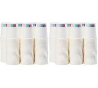 Amazon Basics Gobelets en carton pour boissons chaudes, 207 ml, 150 unité, lot de 2, Carton, Polyéthylène, Blanc