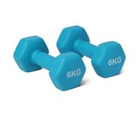 Amazon Basics haltères en néoprène set, 6 kg, Cyan