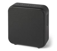 Amazon Basics Haut-Parleur Portable Bluetooth 5.3 sans Fil, Compact, 6 h d’Autonomie, Étanche IPX5, Rechargeable, Basses Améliorées, Intérieur, Extérieur, Noir