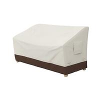 Amazon Basics Housse de protection pour banc, 3 places, Beige+brun Clair
