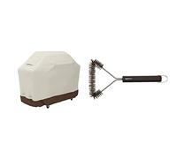 Amazon Basics Housse de Protection pour Barbecue Taille M & Brosse de Nettoyage Triangulaire pour Grille de Barbecue 30,5 cm