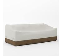Amazon Basics Housse de protection pour canapé 3 places Griffen, Beige/brun Clair, 86.4 x 204.5 x 73.7 cm