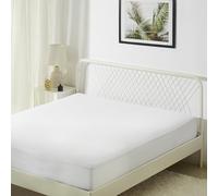 Amazon Basics Housse Intégrale de Matelas pour Lit 140 - Anti-Punaises et Anti-Acariens - Imperméable avec Fermeture Éclair Sécurisée, 140 x 200 x 30 cm, Blanc