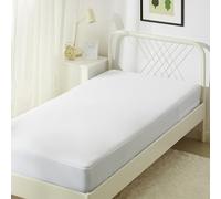 Amazon Basics Housse Intégrale de Matelas pour Lit 90 - Anti-Punaises et Anti-Acariens - Imperméable avec Fermeture Éclair Sécurisée, 90 x 200 x 30 cm, Blanc