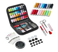 Amazon Basics Kits de couture portables, pour voyage, Grand, Noir